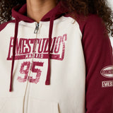 Marty Burgundy Full Zip Woman Hoodies Eme Studios