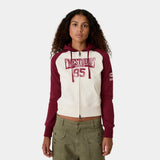 Marty Burgundy Full Zip Woman Hoodies Eme Studios