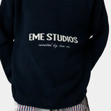 Master Navy Knit Sweater Knitwear eme
