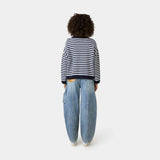 Master Striped Navy Knit Sweater Knitwear Eme Studios
