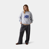 Mbuddy Grey Oversized Crewneck Sweatshirts eme