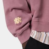 Mbuddy Taupe Oversized Crewneck Sweatshirts eme