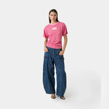 Medin Fucsia Striped Tee Woman T-Shirts Eme Studios