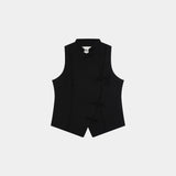Modesta Black Vest Woman T-Shirts Eme Studios