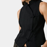 Modesta Black Vest Woman T-Shirts Eme Studios