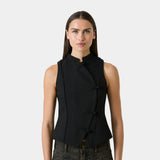 Modesta Black Vest Woman T-Shirts Eme Studios