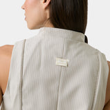 Modesta Off Sand Striped Vest Woman T-Shirts Eme Studios