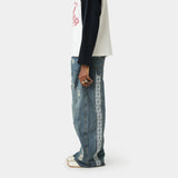 Morgan Blue Balloon Denim Pants Pants Eme Studios