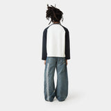 Morgan Blue Balloon Denim Pants Pants Eme Studios