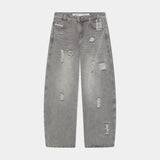 Morgan Grey Balloon Denim Pants Pants Eme Studios