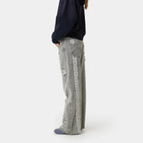 Morgan Grey Balloon Denim Pants Pants Eme Studios