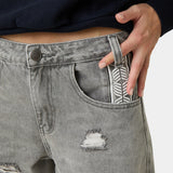 Morgan Grey Balloon Denim Pants Pants Eme Studios
