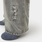 Morgan Grey Balloon Denim Pants Pants Eme Studios