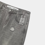 Morgan Grey Balloon Denim Pants Pants Eme Studios