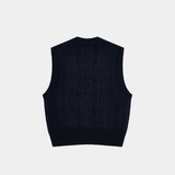 Nordhaven Night Sjy Knit Vest Knitwear eme
