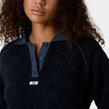 Nostalgia Navy Towel Polo Woman Knitwear Eme Studios