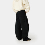 Palais Black Denim Pants Woman Pants Eme Studios