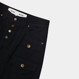 Palais Black Denim Pants Woman Pants Eme Studios