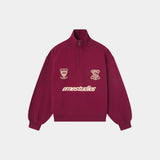 Peak Burgundy Half Zip Sweatshirts Eme Studios