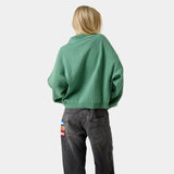 Pinstripe Deep Grass Knit Polo Knitwear Eme Studios
