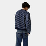 Pinstripe Night Sky Knit Sweater Knitwear Eme Studios