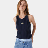 Rib Navy Tank Top T-shirts eme