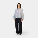 Roguish Heather Grey Striped Long Sleeve T-shirts Eme Studios