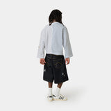 Roguish Heather Grey Striped Long Sleeve T-shirts Eme Studios