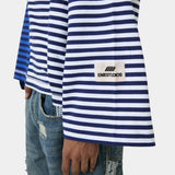 Roguish Sky Striped Long Sleeve T-shirts Eme Studios