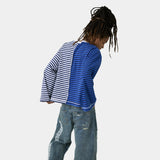 Roguish Sky Striped Long Sleeve T-shirts Eme Studios