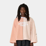 Roguish Tangerine Striped Long Sleeve T-shirts Eme Studios