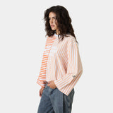 Roguish Tangerine Striped Long Sleeve T-shirts Eme Studios