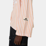 Roguish Tangerine Striped Long Sleeve T-shirts Eme Studios