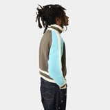 Soffy Crystal Blue Zipper Knit Knitwear Eme Studios