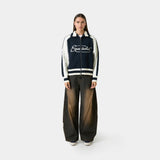 Soffy Navy Zipper Knit Knitwear Eme Studios