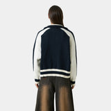 Soffy Navy Zipper Knit Knitwear Eme Studios