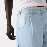 Tibiacore Blue Denim Jorts Shorts eme