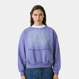 Uriel Broken Plum Oversized Crewneck Sweatshirts Eme Studios