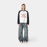 Uriel Navy Long Sleeve T-shirts Eme Studios