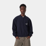 Vanguard Navy Half Zip Sweatshirts Eme Studios