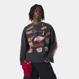 Waffle Navy Crewneck Sweatshirts Eme Studios