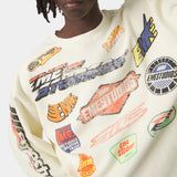 Waffle Off Sand Crewneck Sweatshirts Eme Studios