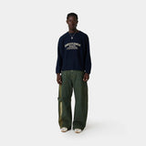 Yisuka Navy Knit Sweater Knitwear Eme Studios