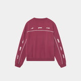 Zenit Burgundy Oversized Crewneck Sweatshirts Eme Studios