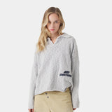 Kiff Grey Distressed Knit Polo Knitwear eme