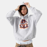 Le Panier Heather Grey Oversized Hoodie Hoodies eme