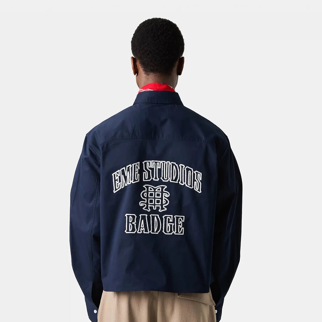 Badge Navy Shirt Shirts eme