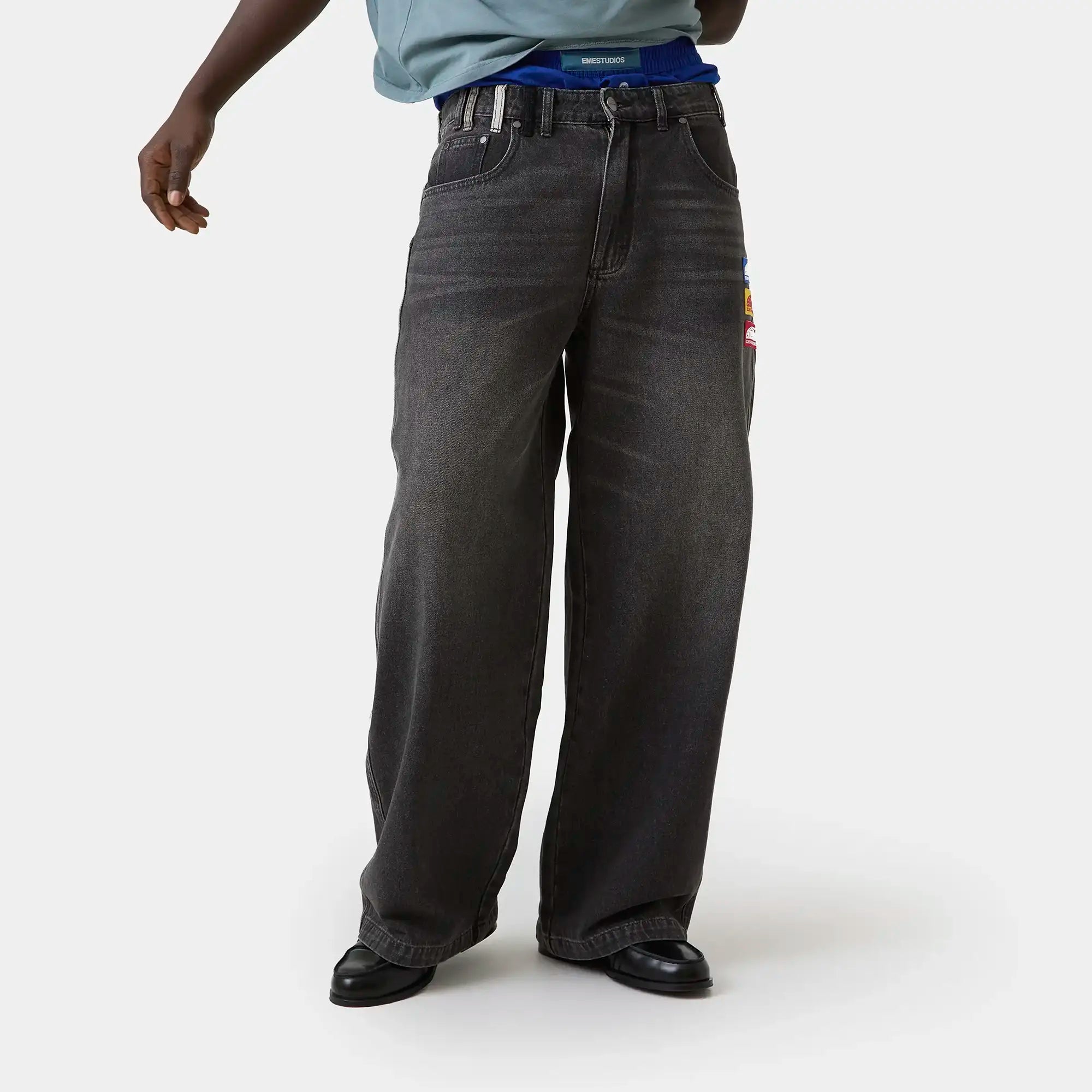 Rough Shadow Denim Pants Pants Eme Studios