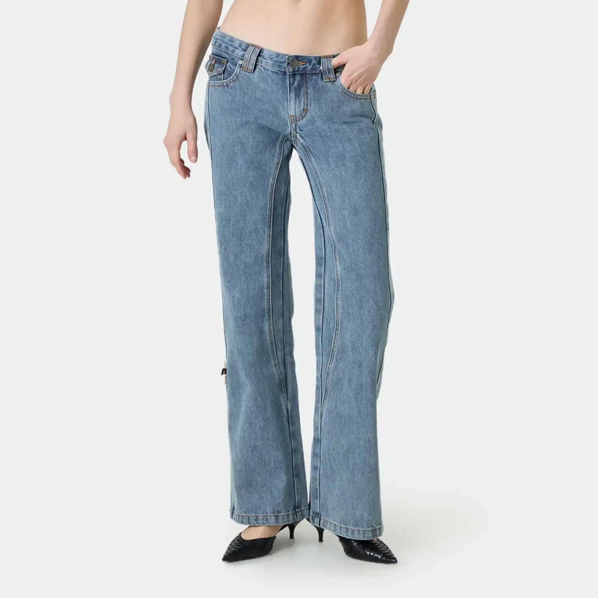 O2 Flare Vintage Grey Pants Woman Pants Eme Studios