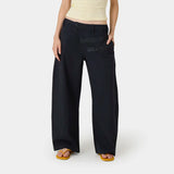 Mat Navy Balloon Linen Pants Pants Eme Studios